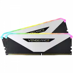 Corsair DDR4, 3200MHz 32GB 2x16GB Dimm, Unbuffered, 16-20-20-38, XMP 2.0, Vengeance RGB RT Heatspreader, RGB LED, Black PCB, 1.35V, for AMD Ryzen
