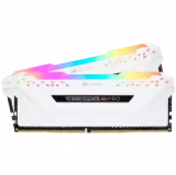 CORSAIR DDR4 3600MHz 16GB 2 x 288 DIMM Unbuffered Vengeance RGB PRO White Heat spreader RGB LED 1.35V XMP 2.0