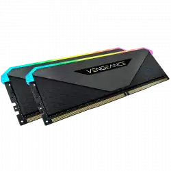 Corsair DDR4, 3600MHz 16GB 2x8GB DIMM, Unbuffered, 18-22-22-42, XMP 2.0, VENGEANCE RGB RT Heatspreader, RGB LED, 1.35V, for AMD Ryzen