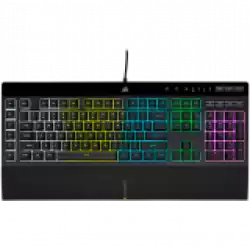 Corsair K55 RGB PRO Gaming Keyboard, Backlit Zoned RGB LED, Rubberdome