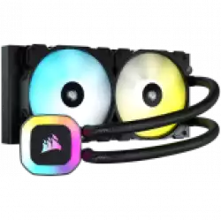 CORSAIR H100 RGB, 240mm Radiator, Liquid CPU Cooler