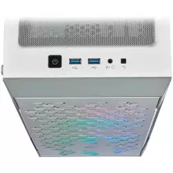 Corsair iCUE 220T RGB Airflow Tempered Glass Mid-Tower Smart Case, White