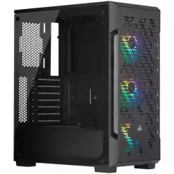 Corsair iCUE 220T RGB Airflow Tempered Glass Mid-Tower Smart Case, Black