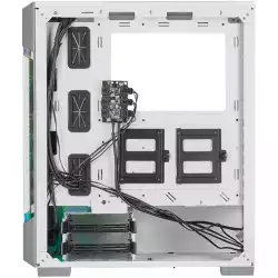 Corsair iCUE 220T RGB Airflow Tempered Glass Mid-Tower Smart Case, White