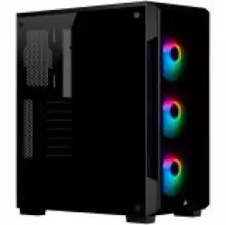 CORSAIR iCUE 220T RGB Tempered Glass Mid-Tower Smart Case — Black