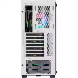 CORSAIR iCUE 220T RGB Tempered Glass Mid-Tower Smart Case — White