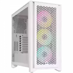 Corsair iCUE 4000D RGB Airflow Mid-Tower, True White                          