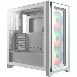 Corsair iCUE 4000X RGB Tempered Glass Mid-Tower, White