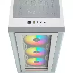 Corsair iCUE 4000X RGB Tempered Glass Mid-Tower, White
