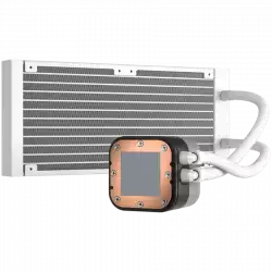 Corsair iCUE H100i RGB ELITE Liquid CPU Cooler - white, 277mm x 120mm x 27mm radiator