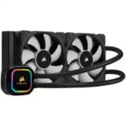 CORSAIR iCUE H100i RGB PRO XT Liquid CPU Cooler, 240mm Radiator, Dual 120mm ML PWM Fans, Intel: LGA1700 (with separate bracket)/LGA115X/LGA1200/LGA20XX, AMD: AM5/AM4/AM3/AM2/sTRX4/sTR4, 5Y warranty, black