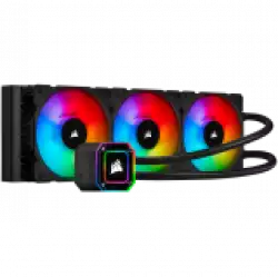 CORSAIR iCUE H150i ELITE CAPELLIX Liquid CPU Cooler, 360mm Radiator, Triple 120mm ML RGB PWM Fans, Intel: LGA1700 (with separate bracket)/LGA1200/LGA115X/LGA20XX, AMD: AM5/AM4/sTRX4/sTR4, 5Y warranty, black