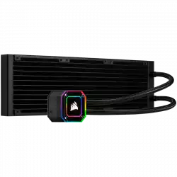 CORSAIR iCUE H150i ELITE CAPELLIX Liquid CPU Cooler, 360mm Radiator, Triple 120mm ML RGB PWM Fans, Intel: LGA1700 (with separate bracket)/LGA1200/LGA115X/LGA20XX, AMD: AM5/AM4/sTRX4/sTR4, 5Y warranty, black