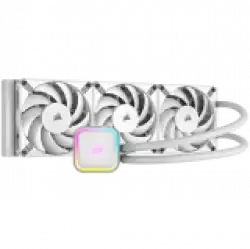 CORSAIR iCUE H150i ELITE RGB Liquid CPU Cooler - White, 397mm x 120mm x 27mm radiator
