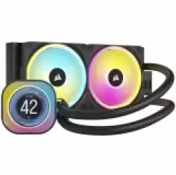 CORSAIR iCUE LINK H100i LCD AIO, 240mm Radiator, Liquid CPU Cooler, 277mm x 120mm x 27mm radiator