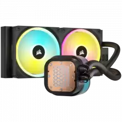 CORSAIR iCUE LINK H100i LCD AIO, 240mm Radiator, Liquid CPU Cooler, 277mm x 120mm x 27mm radiator