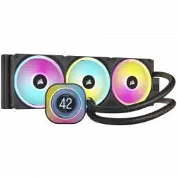 CORSAIR iCUE LINK H150i LCD AIO, 360mm Radiator, Liquid CPU Cooler, 397mm x 120mm x 27mm radiator