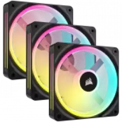 CORSAIR iCUE LINK QX120 RGB, 120mm Magnetic Dome RGB Fan, Triple Fan Kit