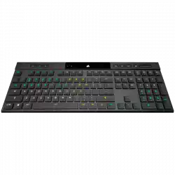 CORSAIR K100 RGB AIR Wireless Ultra-Thin Mechanical, Backlit RGB LED, CHERRY ULP Tactile, Black