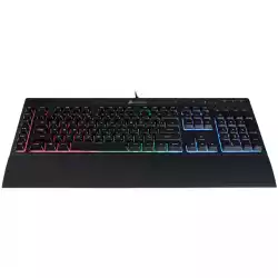 CORSAIR K55 RGB Keyboard, Backlit RGB LED, 6 Marco Keys (US)