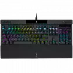 Corsair K70 RGB PRO Optical-Mechanical Gaming Keyboard, Backlit RGB LED, CORSAIR OPX, Black, Black PBT Keycaps
