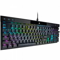 Corsair K70 RGB PRO Optical-Mechanical Gaming Keyboard, Backlit RGB LED, CORSAIR OPX, Black, Black PBT Keycaps