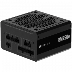CORSAIR RM750e, 750 Watt, ATX 3.1, PCIe 5.1, Cybenetics GOLD Certified, Fully Modular