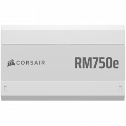 CORSAIR RM750e White, 750 Watt, Cybenetics Gold Certified, Fully Modular
