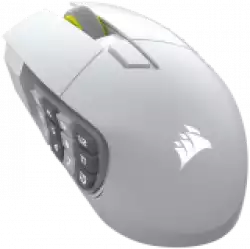 CORSAIR SCIMITAR ELITE WIRELESS SE Gaming Mouse, Wireless, White, 33000 DPI, Optical