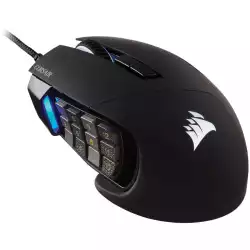 Corsair SCIMITAR RGB ELITE, MOBA/MMO Gaming Mouse, Black, Backlit RGB LED, 18000 DPI, Optical (EU version)