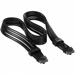 Corsair ThermalProtect Universal PCIe 5.1 600W 12V-2x6 Cable, Black                          