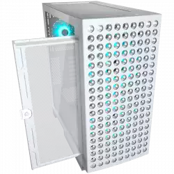 COUGAR AIRFACE ECO RGB PC Case, Mid Tower, White