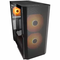COUGAR AIRFACE FLO RGB PC Case, Mid Tower, Black