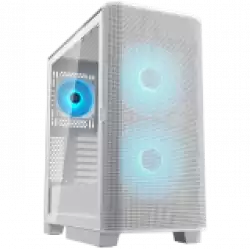 COUGAR AIRFACE FLO RGB PC Case, Mid Tower, White