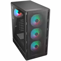 COUGAR AIRFACE PURE RGB PC Case, Mid Tower, Black                          