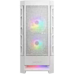 COUGAR Airface RGB White, Mid Tower, 2x 140 1x120 ARGB Fans, RGB Button,  4mm Tempered Glass, Mini ITX / Micro ATX / ATX / CEB/ E-ATX, USB 3.0 x 2, USB 2.0 x 1, 4 Pole Headset Audio Jack x1