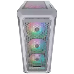 COUGAR Archon 2 Mesh RGB (White), Mid Tower, Mini ITX / Micro ATX / ATX, USB 3.0 x 2, USB 2.0 x 1, Mic x 1 / Audio x 1, RGB Button, 3mm Tempered Glass