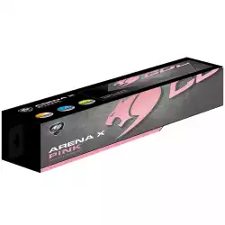 COUGAR Arena X Pink, Gaming Mouse Pad, Extra Large Pro Gaming Surface, Water Proof, Wave-Shaped Anti-Slip Rubber Base, 1000 x 400 x 5 mm, Natural Rubber