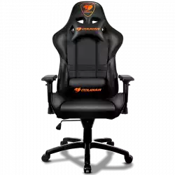 COUGAR Armor Gaming Chair Black, Piston Lift Height Adjustment,180º Reclining,Adjustable Tilting Resistance,3D Adjustable Arm Rest,Full Steel Frame,Ultimate Quality: Class 4 Gas Lift Cylinder