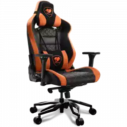 COUGAR Armor Titan PRO, Gaming chair, Suede-Like Texture, Body-embracing High Back Design, Breathable Premium PVC Leather, Memory Head Pillow & Lumbar Pillow, 170º Reclining, 4D Adjustable Arm Rest, Class 4 Gas Lift Cylinder