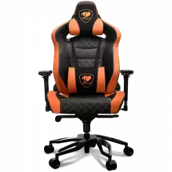 COUGAR Armor Titan PRO, Gaming chair, Suede-Like Texture, Body-embracing High Back Design, Breathable Premium PVC Leather, Memory Head Pillow & Lumbar Pillow, 170º Reclining, 4D Adjustable Arm Rest, Class 4 Gas Lift Cylinder