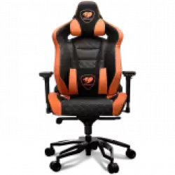 COUGAR Armor Titan PRO, Gaming chair, Suede-Like Texture, Body-embracing High Back Design, Breathable Premium PVC Leather, Memory Head Pillow & Lumbar Pillow, 170º Reclining, 4D Adjustable Arm Rest, Class 4 Gas Lift Cylinder
