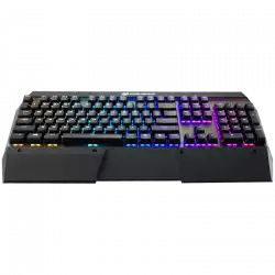 COUGAR ATTACK X3 -  Iron Gray - Red Cherry MX RGB Mechanical Gaming Keyboard,N-key rollover (USB mode support),Full key backlight (16.8 million colors), On-board memory,Aluminum/Plastic,COUGAR UIX System