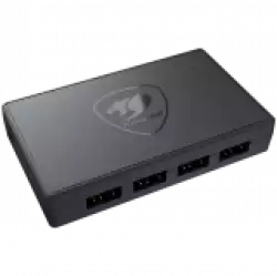 COUGAR CORE BOX V3, ARGB PWM Fan Controller, SATA (power supply) input connector, 12V(PWM) / 5V(ARGB) output voltage, Multiple Connectors: 6x PWM control, 6x ARGB lighting sync port, Compact Size & Magnetic Design, ARGB SYNC, 96 x 56 x 17 (mm), 50g