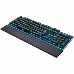 COUGAR Core, Hybrid Mechanical Gaming Keyboard (20 Million Keystrokes), 8 backlight effects, 19 Anti-ghosting keys, 140(L) X 448(W) X 43(H) mm, 0.8kg, Palmrest