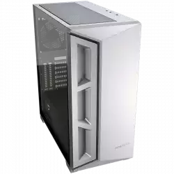 COUGAR Dark Blader X5 White, Mid-Tower, Mini ITX / Micro ATX / ATX / CEB / E-ATX, 220 x 486 x 468 (mm), USB 3.0 x 1, USB 2.0 x 2, Mic x 1 / Audio x 1, Reset Button, Transparent Left Panel, 120mm x 1 (Black Rear fan x 1 pre-installed)