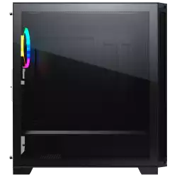 COUGAR Dark Blader X7 Black, Mid-Tower, Mini ITX/Micro ATX/ATX/CEB/E-ATX, 220x486x468(mm), USB 3.0 x 2, USB 2.0 x 1, Mic x1/Audio x1, RGB Button, Transparent Left Panel, ARGB VK120 Rear fan x 1 pre-installed, Onboard Lighting System, RGB Sync. w/ M/B