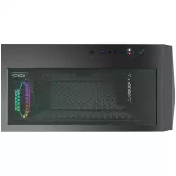 COUGAR Dark Blader X7 Midnight Green, Mid-Tower, Mini ITX/Micro ATX/ATX/CEB/E-ATX, USB 3.0 x 2, USB 2.0 x 1, Mic x1/Audio x1, RGB Button, Tempered Glass Left Panel, ARGB VK120 Rear fan x 1 pre-installed, Onboard Lighting System, RGB Syn