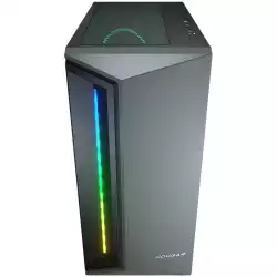 COUGAR Dark Blader X7 Midnight Green, Mid-Tower, Mini ITX/Micro ATX/ATX/CEB/E-ATX, USB 3.0 x 2, USB 2.0 x 1, Mic x1/Audio x1, RGB Button, Tempered Glass Left Panel, ARGB VK120 Rear fan x 1 pre-installed, Onboard Lighting System, RGB Syn