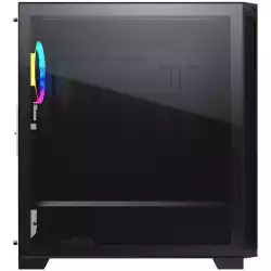 COUGAR Dark Blader X7 Midnight Green, Mid-Tower, Mini ITX/Micro ATX/ATX/CEB/E-ATX, USB 3.0 x 2, USB 2.0 x 1, Mic x1/Audio x1, RGB Button, Tempered Glass Left Panel, ARGB VK120 Rear fan x 1 pre-installed, Onboard Lighting System, RGB Syn